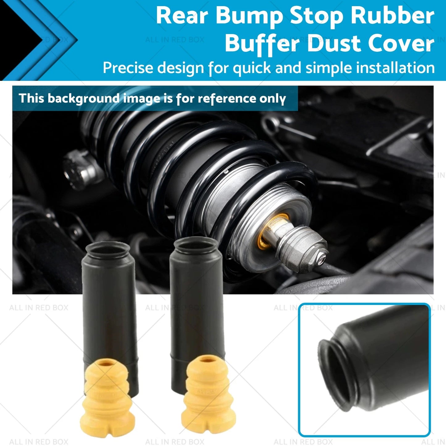 Rear Bump Stop Rubber Dust Cover for BMW 1 Series E81 E82 E88 (2004-2013)