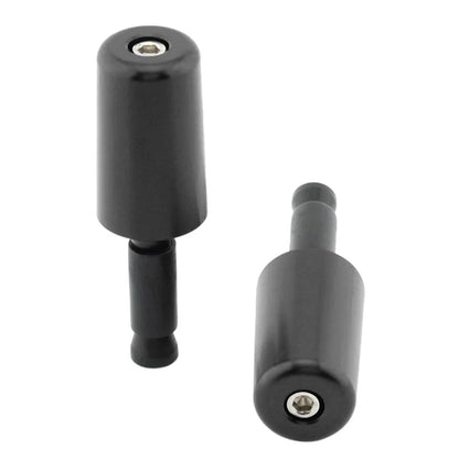 Black Handlebar Hand Grips & End Caps for Universal Motorcycle