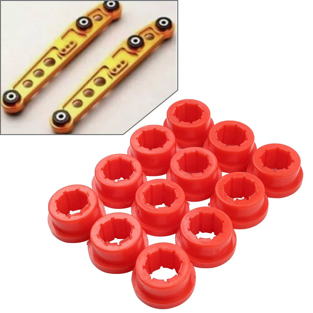 12x Red Lower Control Arm Bushings for Skunk2 EG EK DC (1992-2000)
