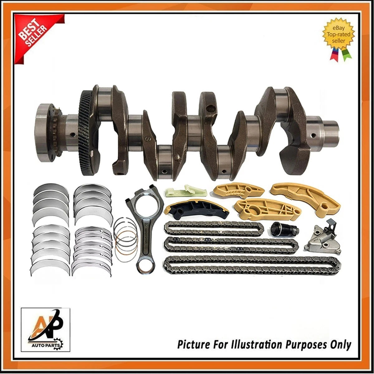 Crankshaft Bearing and Ring Set Replacement for Land Rover Jaguar AJ200D (204DTD) (2011–2017)