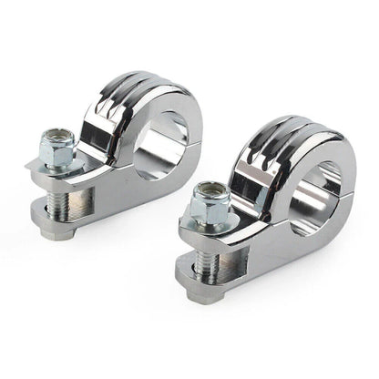 1.5" Chrome Highway Foot Pegs for Harley Touring Road King (2009-2023)