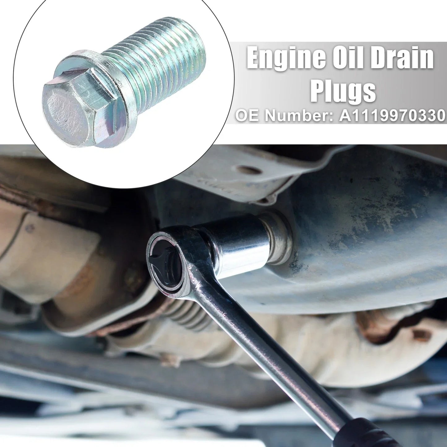 M14x1.5 Engine Oil Drain Plug Set with Washer for Mercedes-Benz (A-Class)