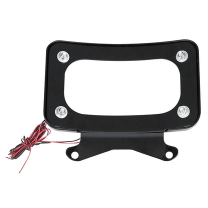 Curved License Plate Frame Mount LED Light for Harley Road Street Glide (2006-2023)