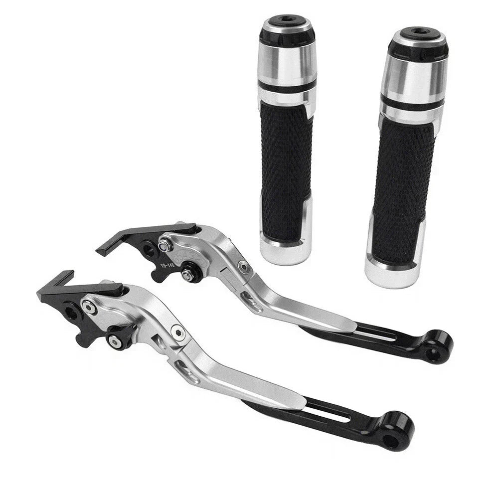 Folding Extendable Brake Clutch Levers & Handlebar Grips for Suzuki TL1000R (1998-2003)