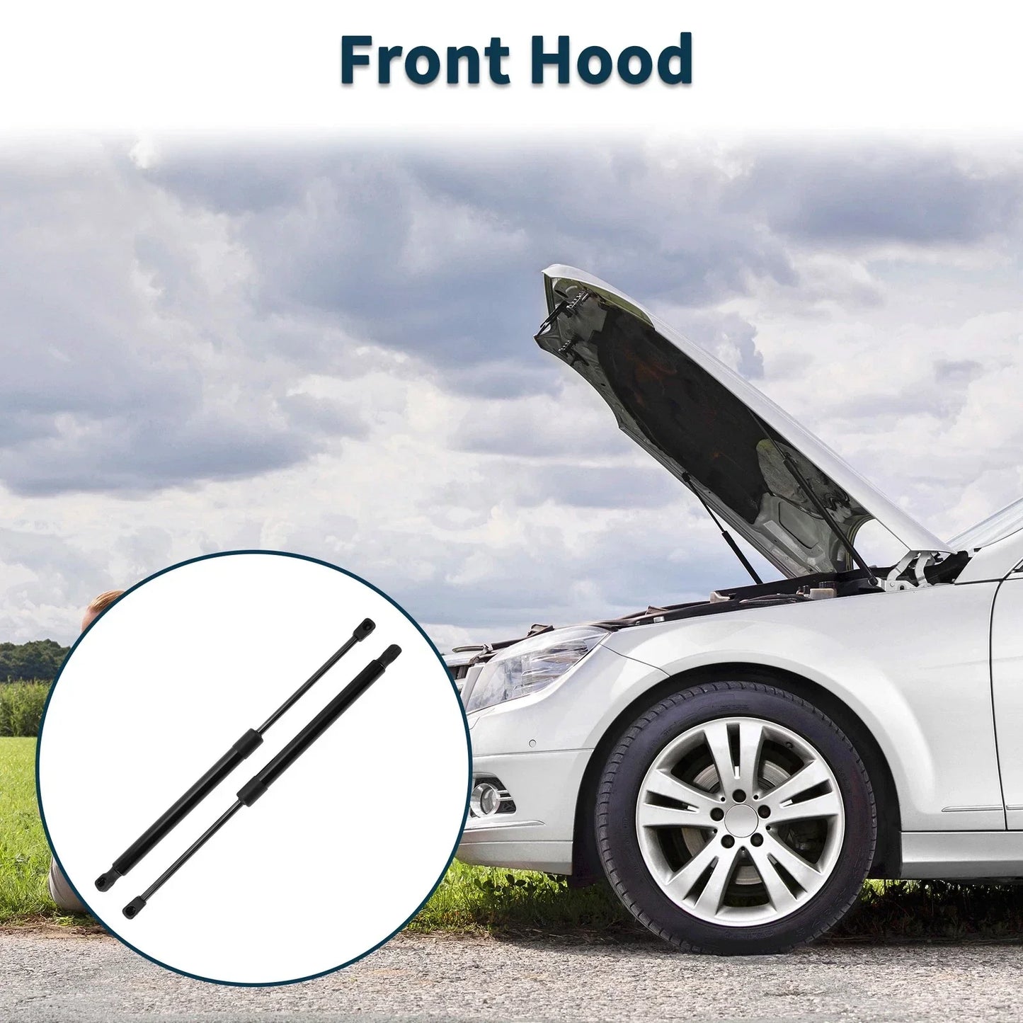 Hood Lift Supports Struts for Mercedes-Benz CLK320/CLK430 (2003-2009)