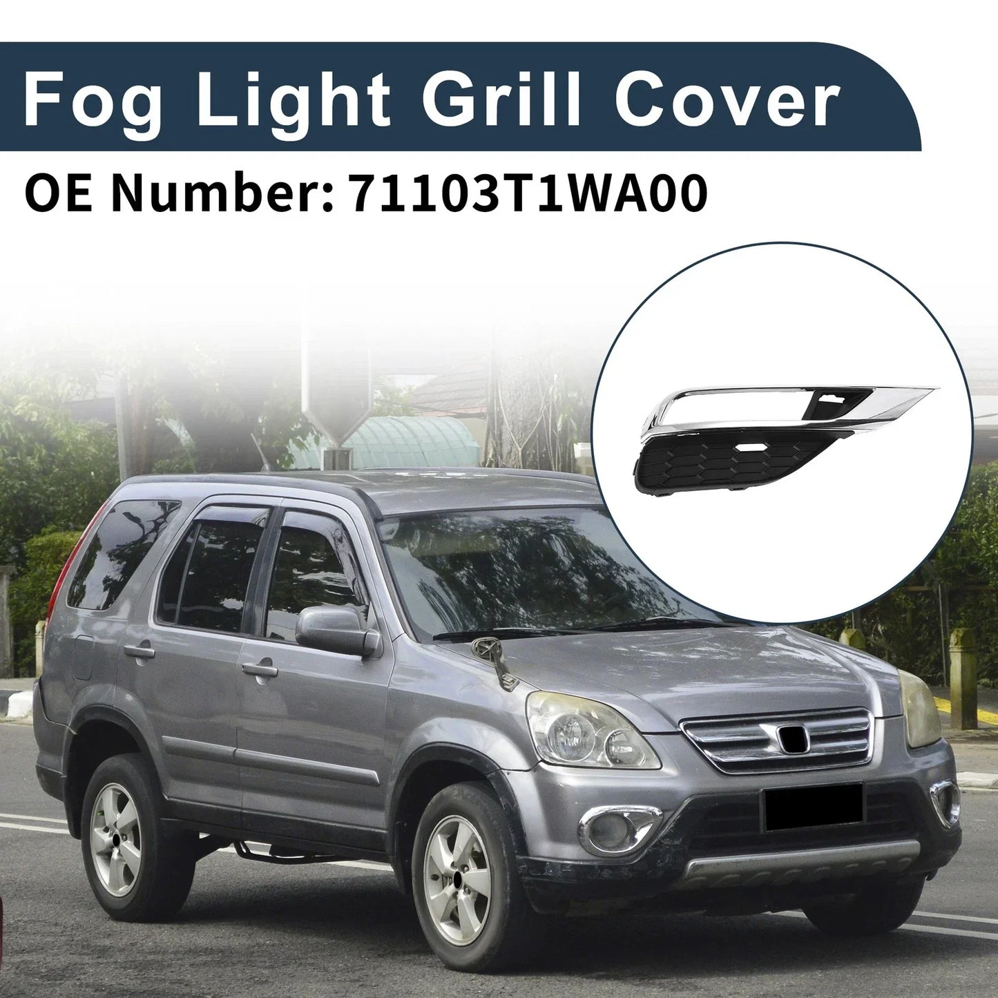 Front Right Fog Light Grill for Honda CRV (2015-2016)