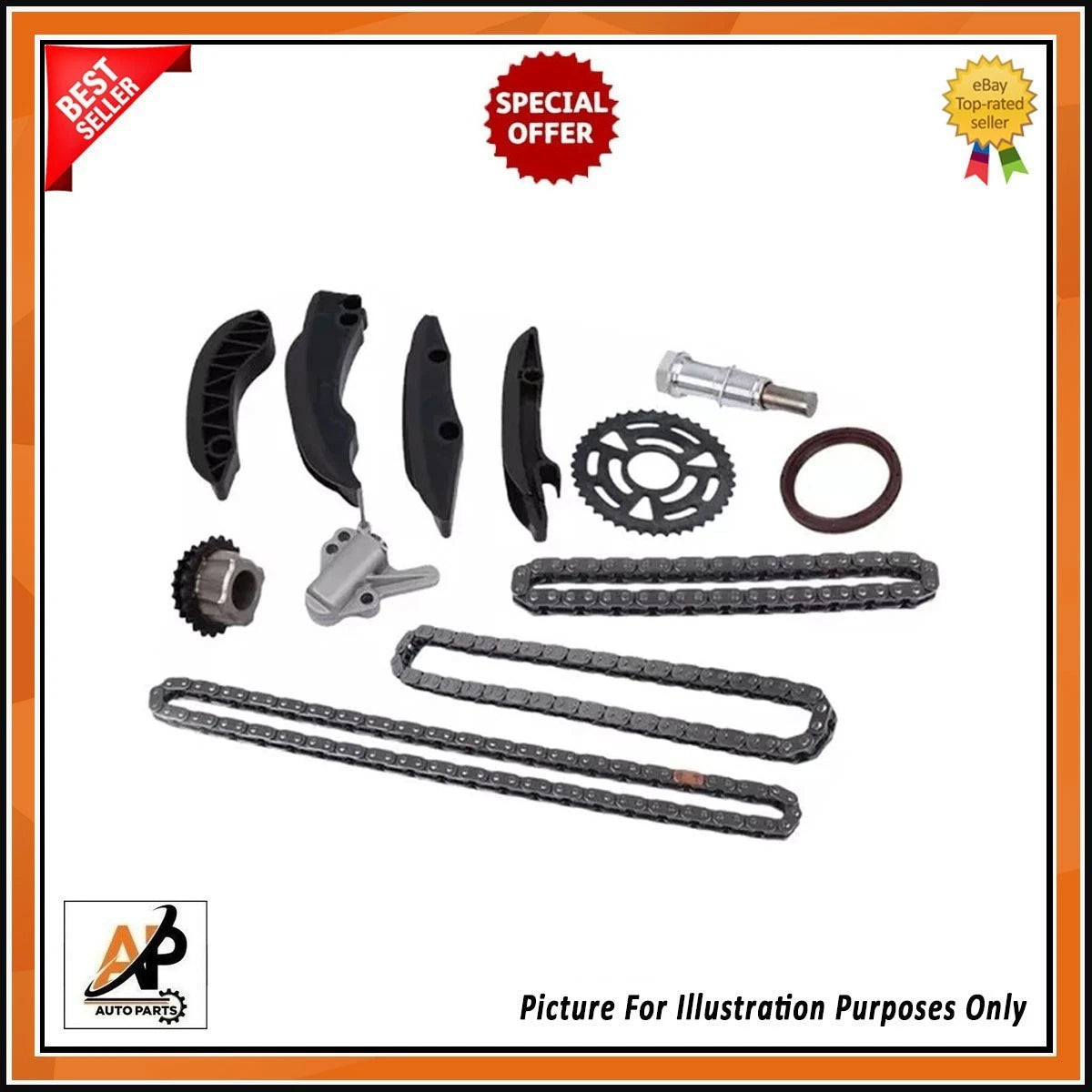 Crankshaft with Timing Gear Rebuild Parts Kit for BMW 2.0 N47 (2007–2016)