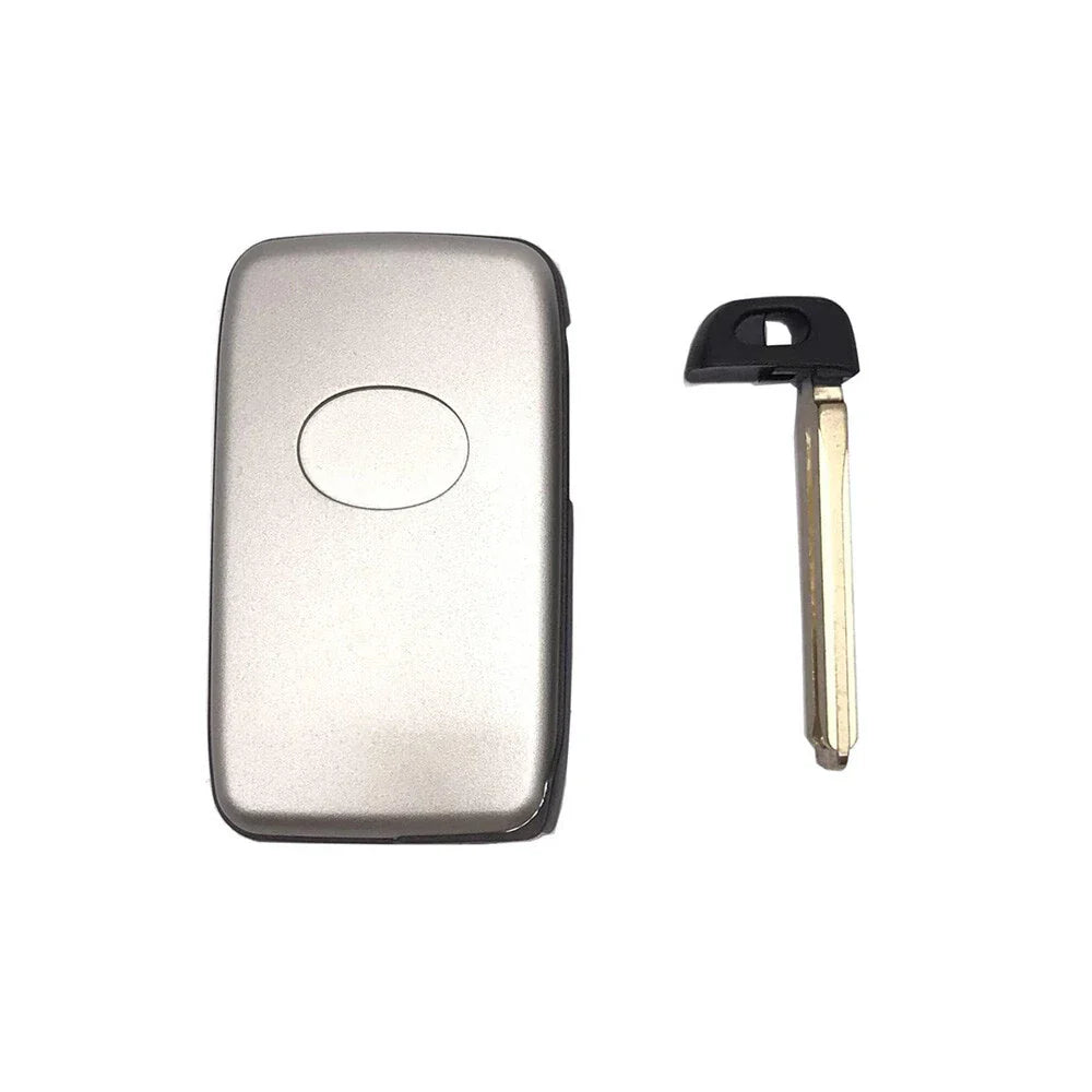 Smart Ignition Key Housing 2 Buttons Silver for Toyota Prius, Avalon, Camry, Venza (2009-2023)