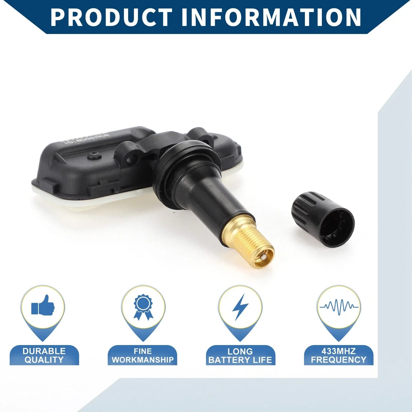 Tire Pressure Sensor 433MHz for Dodge Sprinter 2500 (2007-2009) 1 x Pc
