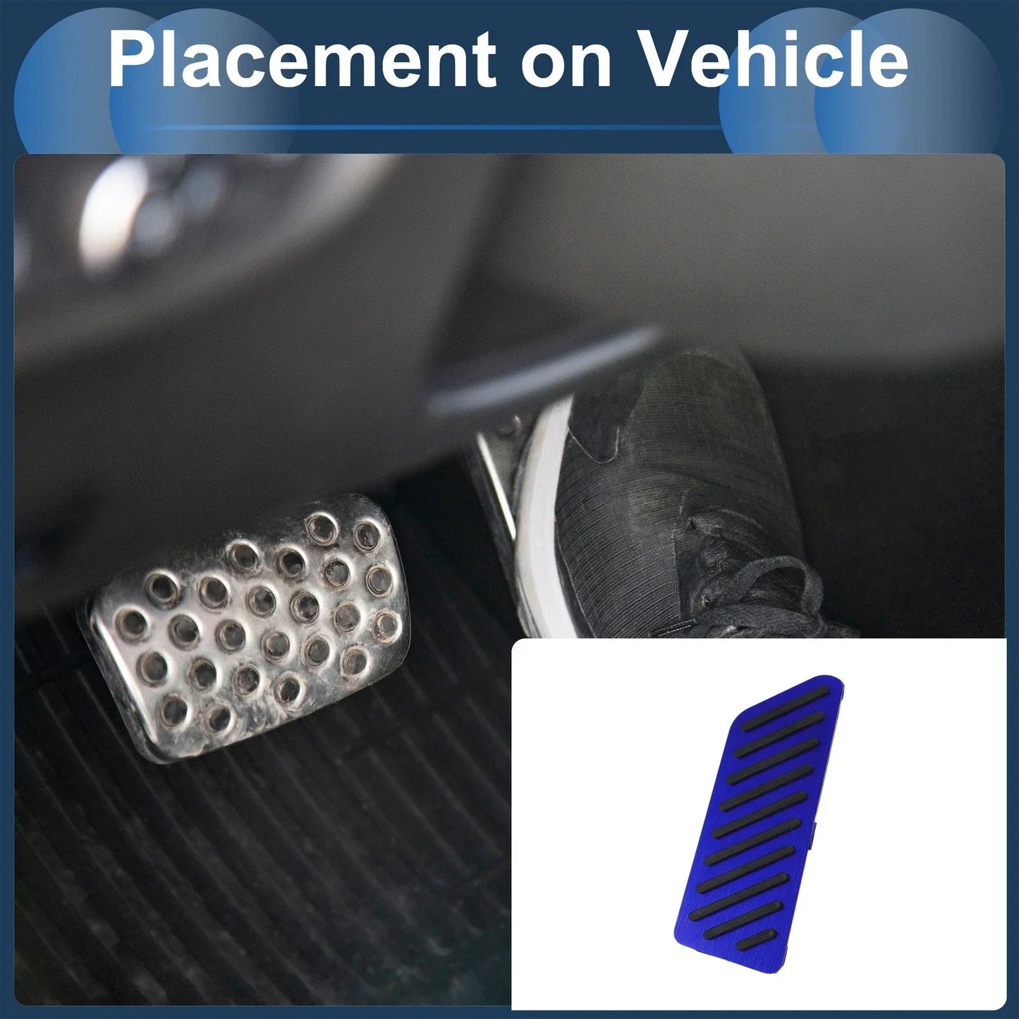 Footrest Pedal Pad Cover for Honda CR-V (2017-2024) - 1 x Blue