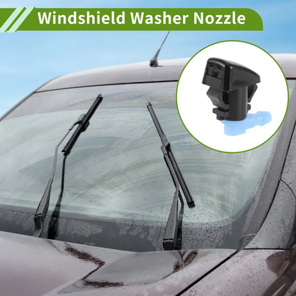Windshield Washer Nozzle Kit w/ Hose Connector for Dodge (2011-2019)