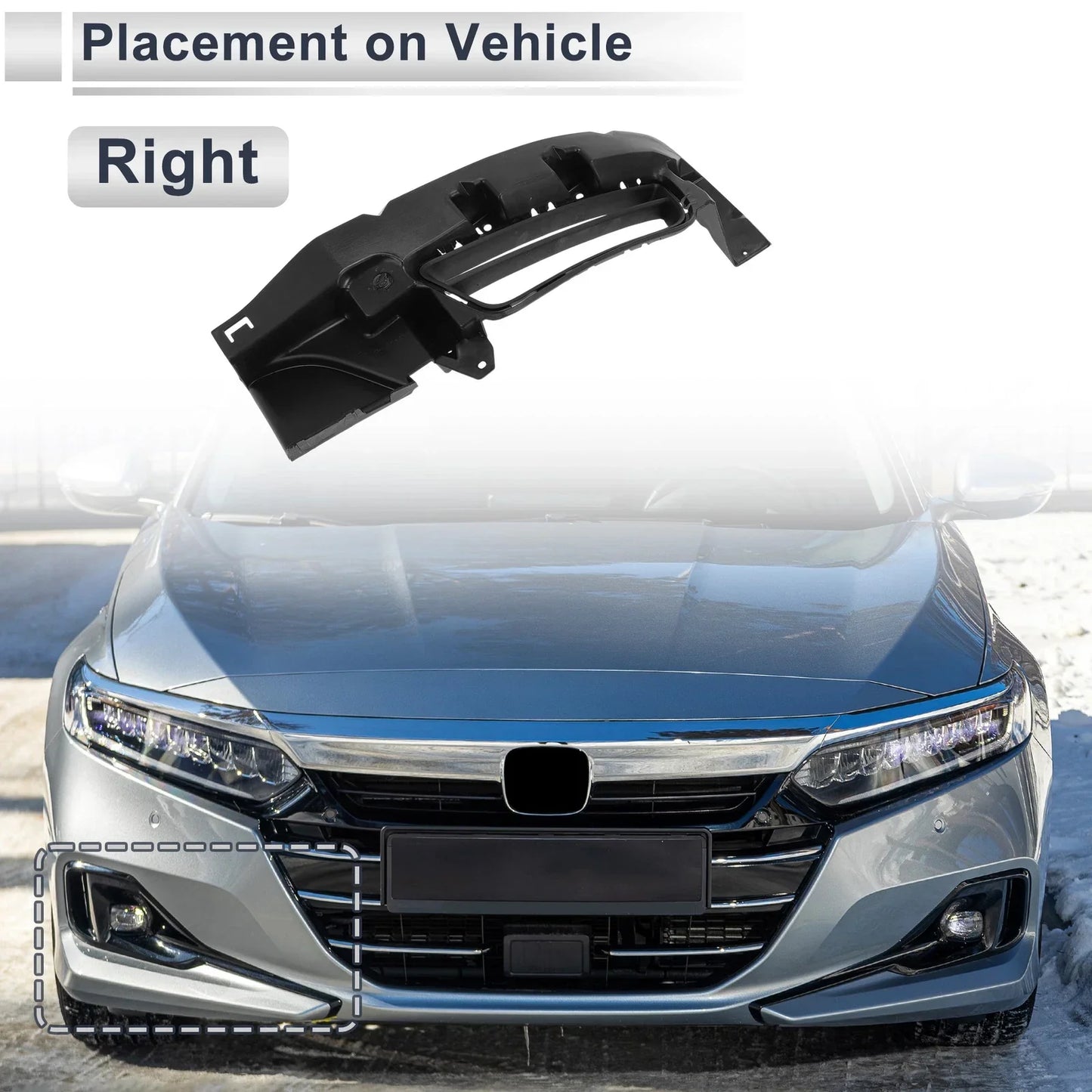 Front Right Fog Light Grill for Dodge Charger (2015-2016)