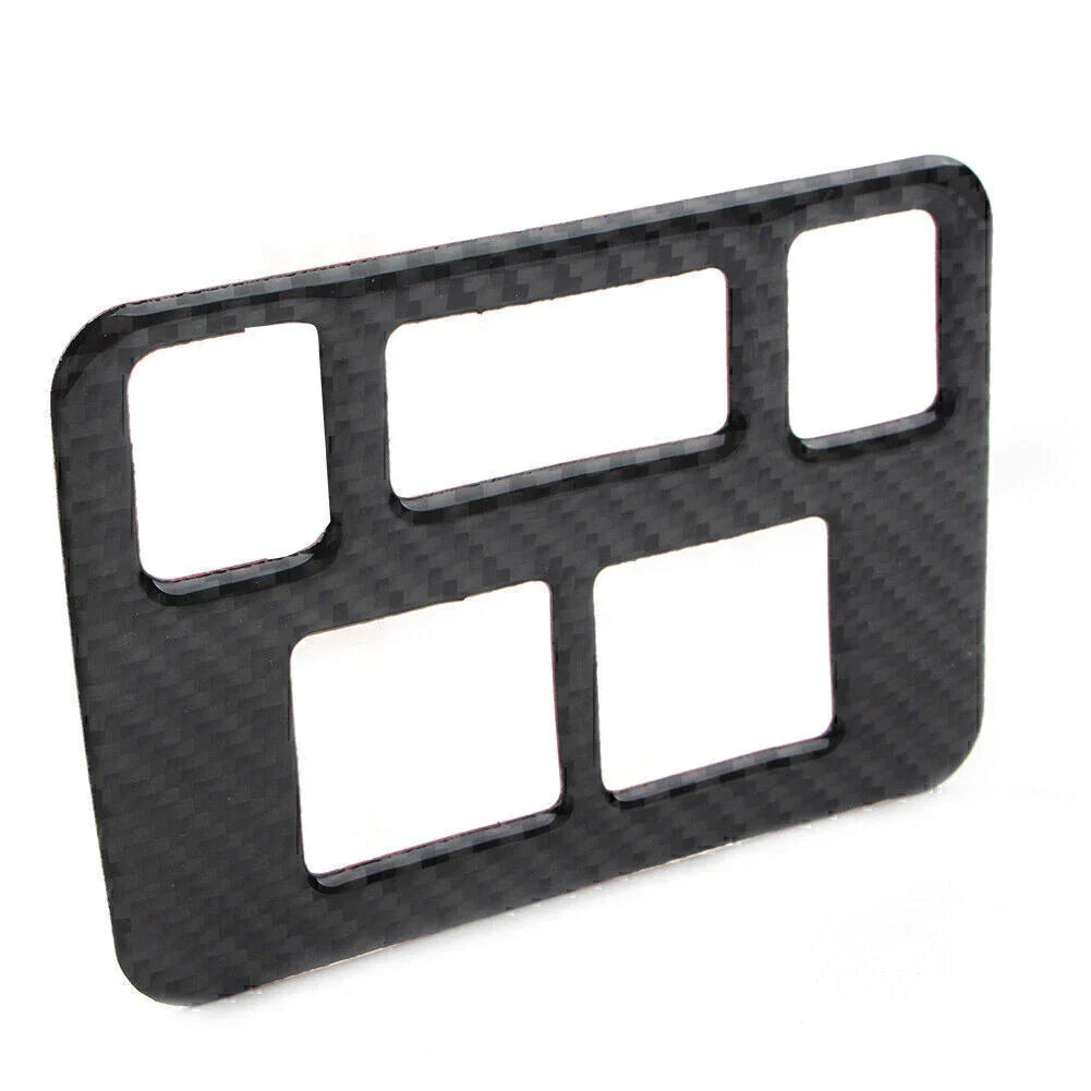 Carbon Fiber Headlight Button Frame Cover Trim for Subaru Forester (2013-2018)