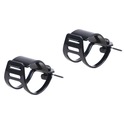 Fork Ear Clamp Turn Signal Light Mount Bracket for Harley Chopper Black