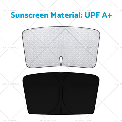 6 Layer Thick WindScreen SunShade for Porsche Macan (2014-2025) UV Protection