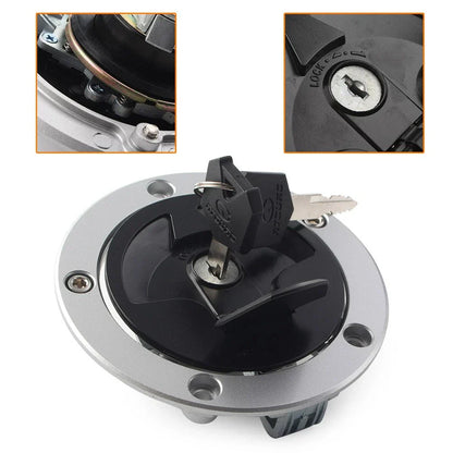 Fuel Gas Tank Cap Cover Lock Keys for Kawasaki Ninja ZX6R (2007-2008)