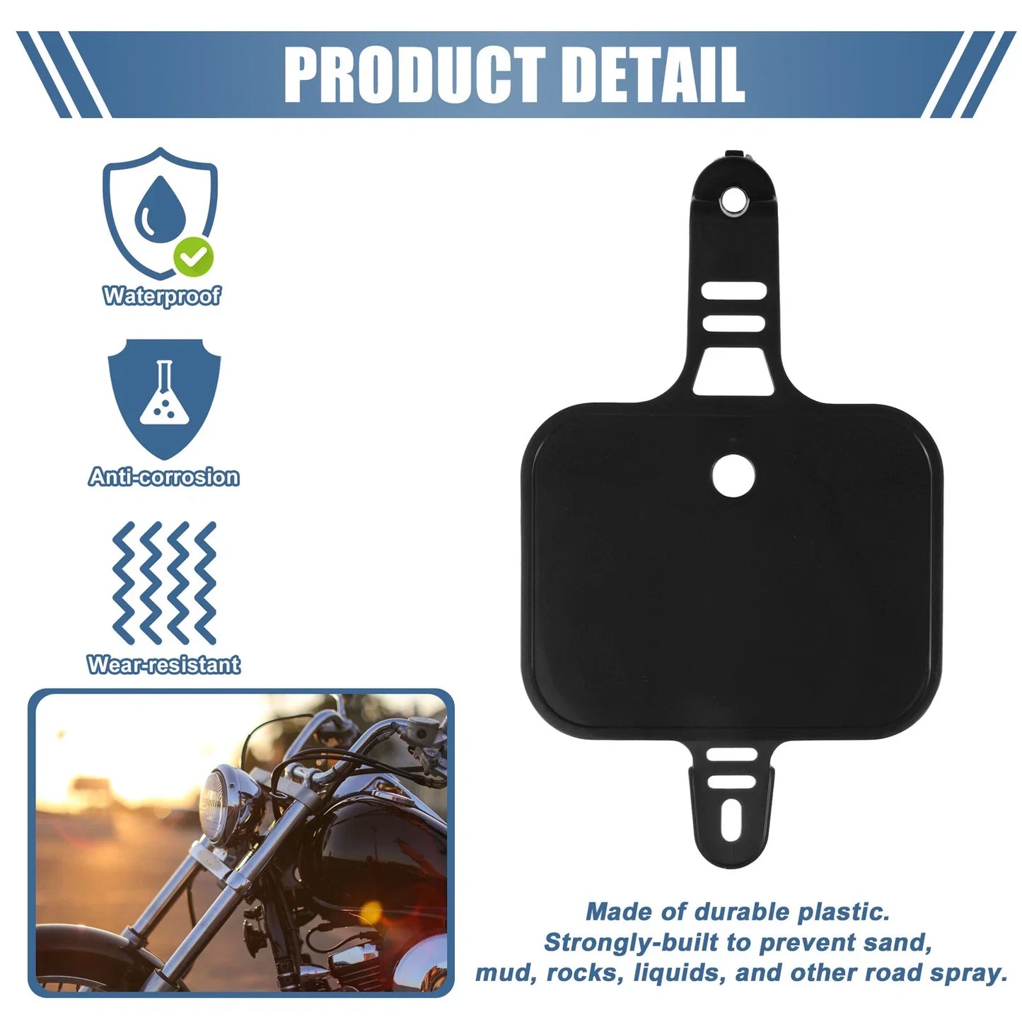 Motorcycle Number Plate Replacement Black for Honda XR CRF XR50 CRF50 (2000-2023)