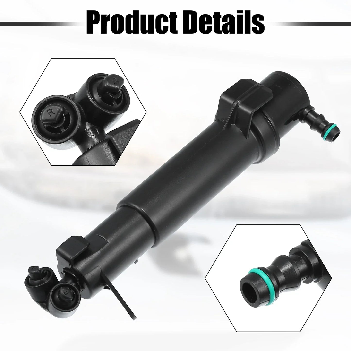 Front Left Right Headlight Washer Nozzles for Mercedes-Benz E320 E500 (2003-2009)