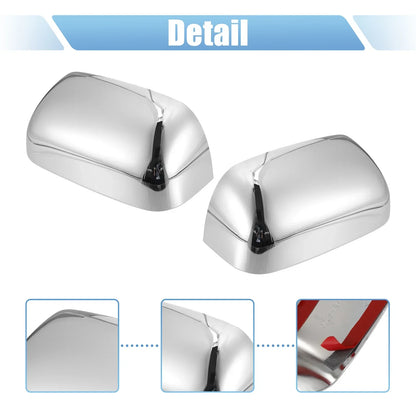 Chrome Plated Mirror Cover Caps for Dodge Ram 1500 2500 3500 (2002-2008)