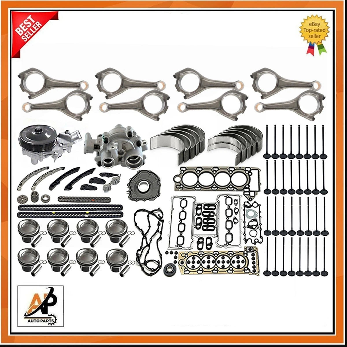Engine Pistons and Rebuild Parts Kit for Range Rover Sport 5.0 (2014–2022)