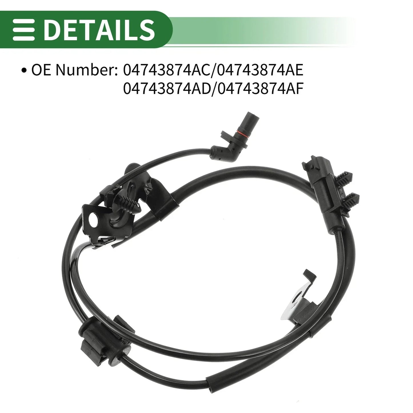 ABS Wheel Speed Sensor for Dodge Journey (2011-2020) - 1 x Right Rear Sensor