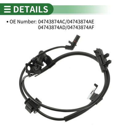ABS Wheel Speed Sensor for Dodge Journey (2011-2020) - 1 x Right Rear Sensor