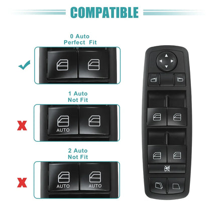 Driver Side Power Window Switch for Mercedes-Benz GL320 GL350 (2007-2012)