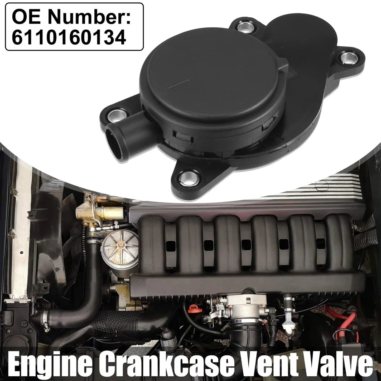 Crankcase Vent Valve for Mercedes Benz Sprinter 2007-2008 (2 x PVC)