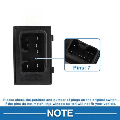 Passenger Side Power Window Switch for Hyundai Tucson (2010-2015)