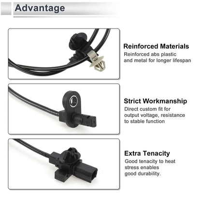 ABS Wheel Speed Sensor for Honda CR-Z (2011-2016) - 1 x Rear Left