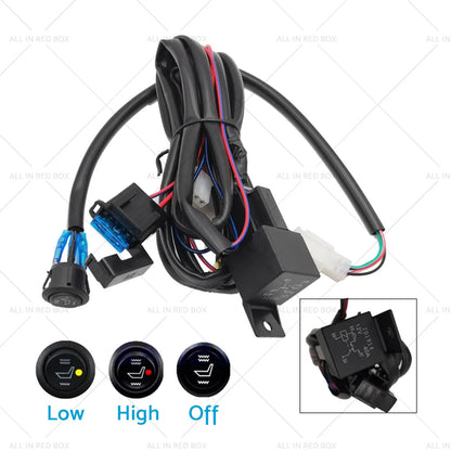 4 x 12V Universal Carbon Fiber Heated Seat Heater Kit for Car