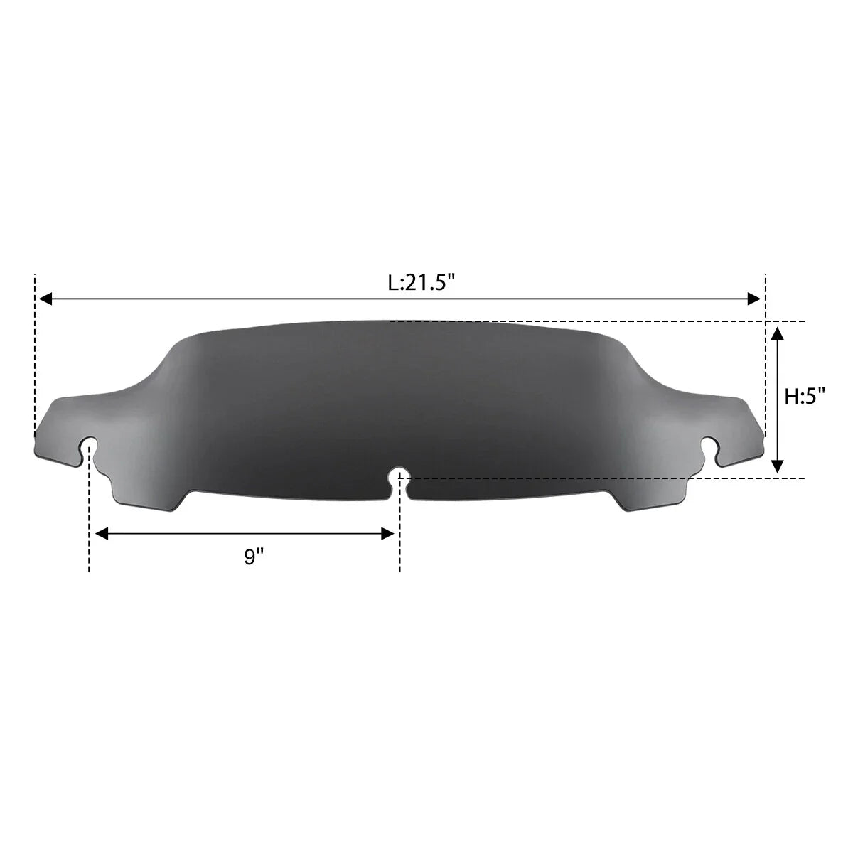 5" 7" 10.5" Front Windshield for Harley Tri Street Electra Glide (2014-2024)