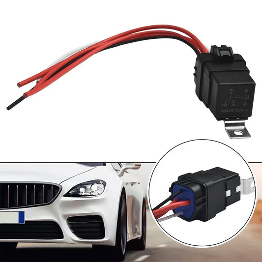 1 x Marine Car Fan 80/60A12V Relay With Socket 5 Pins Heavy Duty