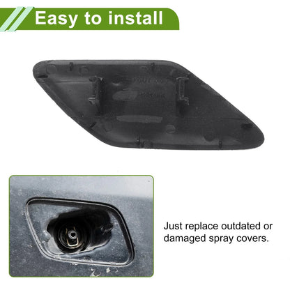 Left Washer Nozzle Cover for Porsche Cayenne 2011-2014 (2 x Brown Caps)
