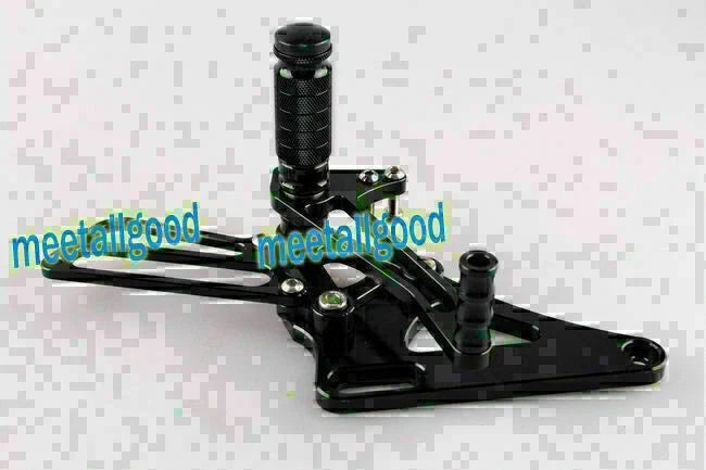 Rearset Footpegs Kit for Honda CB400 VTEC (1999-2007) - Black GP Shift Aluminum