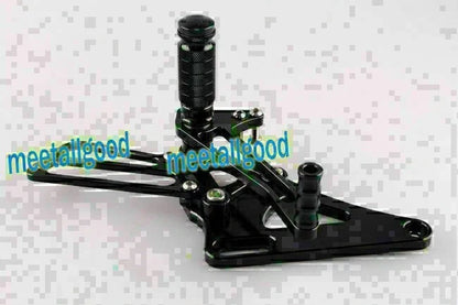 Rearset Footpegs Kit for Honda CB400 VTEC (1999-2007) - Black GP Shift Aluminum