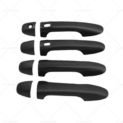 Black Mirror Covers & Door Handles for Toyota Hilux (2015-2023)