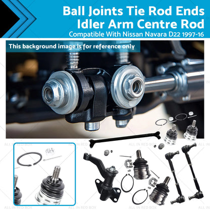Ball Joints, Idler Arm, Tie Rod Ends for Nissan Navara D22 (1997-2016)