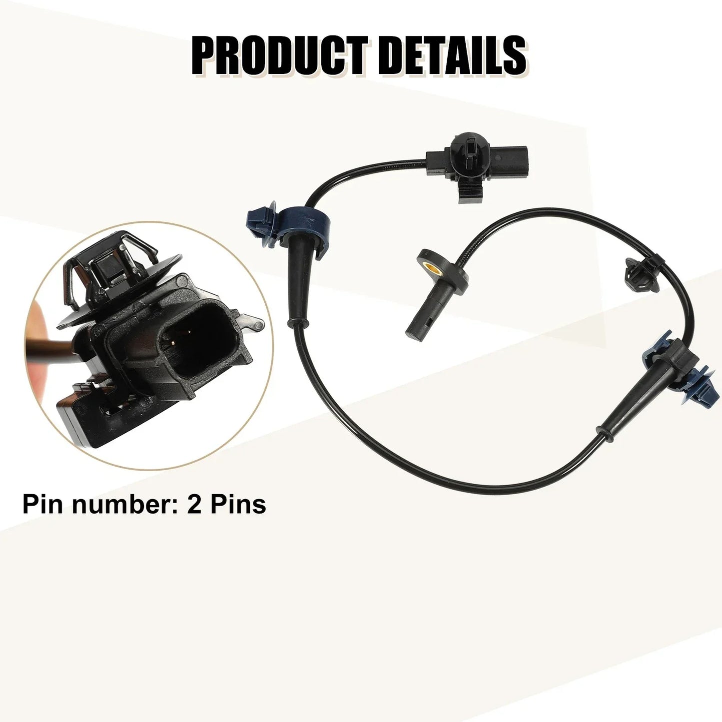 2 x ABS Wheel Speed Sensors for Honda Civic IX (2012-2015)
