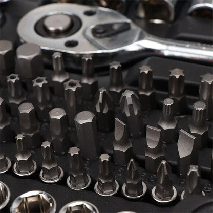 216 Piece Socket Set for Household Car 1/2" 1/4" 3/8"