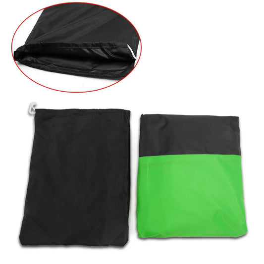 Black & Green Outdoor Motorcycle Cover for Honda, Suzuki, Kawasaki