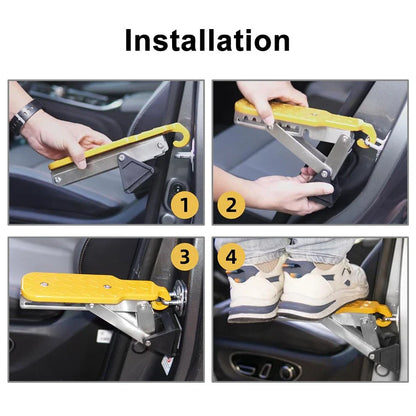 Adjustable Foldable Roof Rack Door Step Pedal for Car