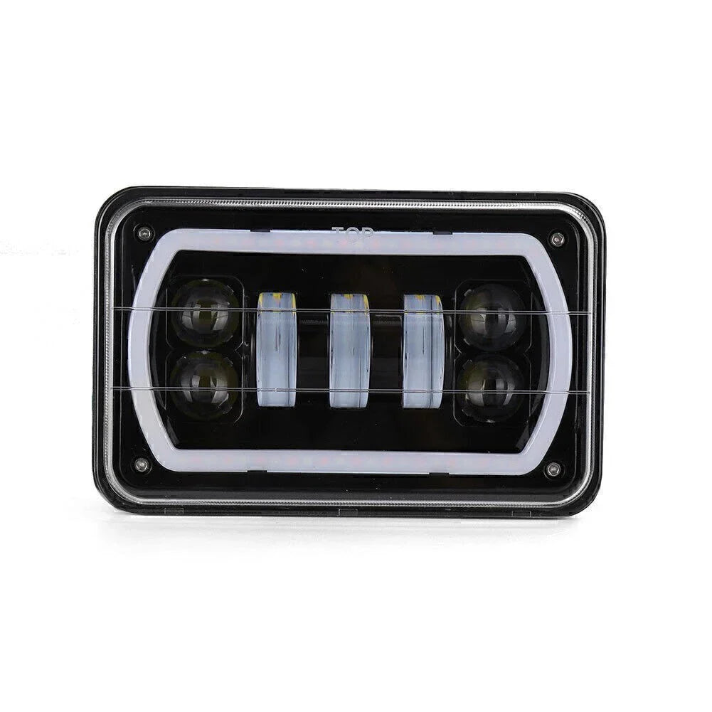 4x6" H4 RGB Headlights for Ford Chevrolet Silverado