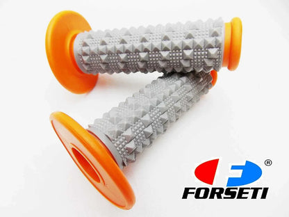 Orange Grey Diamond Top Handlebar Grip Set for Yamaha YZ250F
