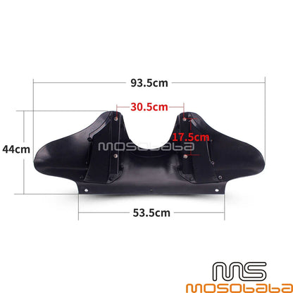 Batwing Headlight Fairing Black for Harley Road King, Fatboy, Softail (94-UP)