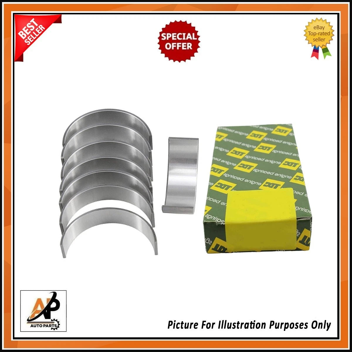 Big End Conrod Bearings Set 0.25 Replacement for Mazda 6 CX-5 (2013–2021)