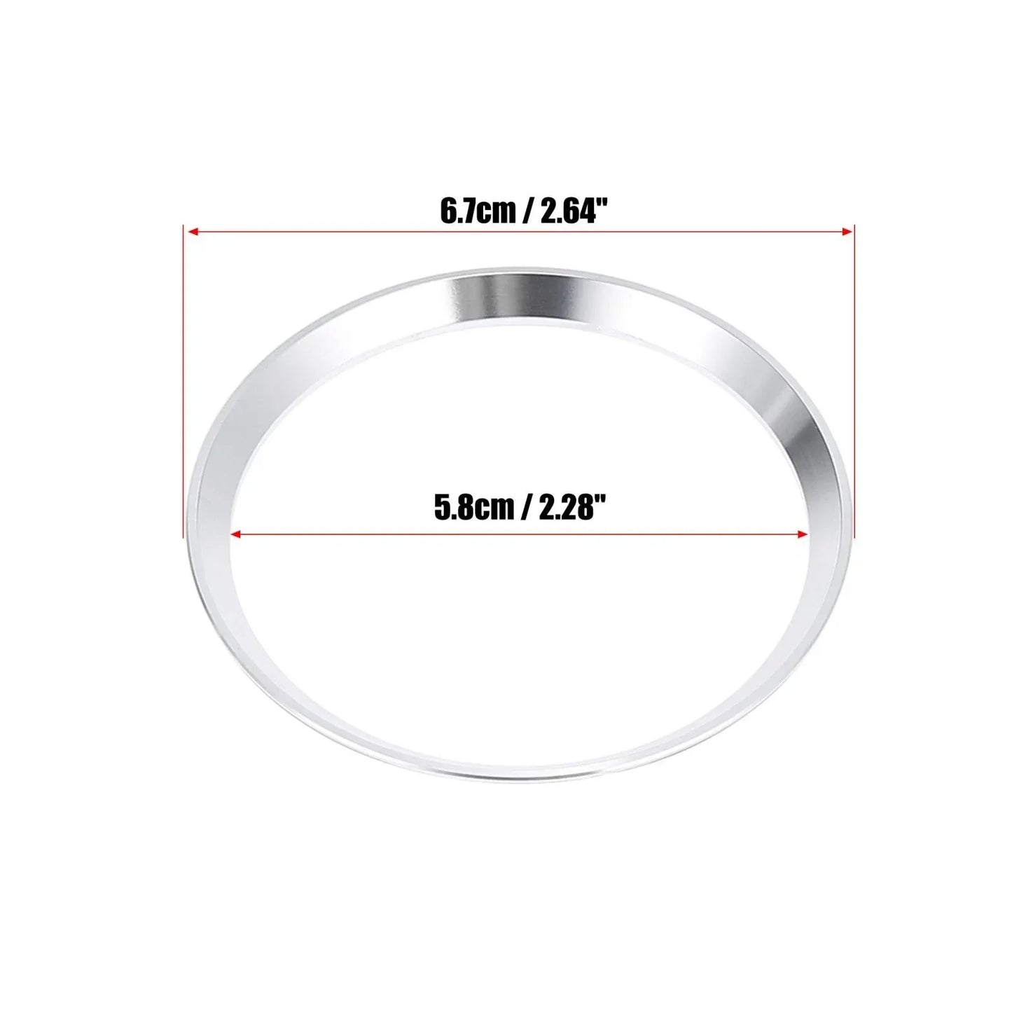 Silver Tone Steering Wheel Ring Cover Trim for Mercedes Benz C Class (2015-2023)
