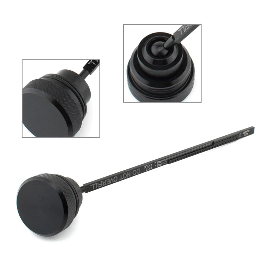 Oil Dipstick for Harley Dyna Wide Glide FXD FXDL (1991-1998) Black Aluminum