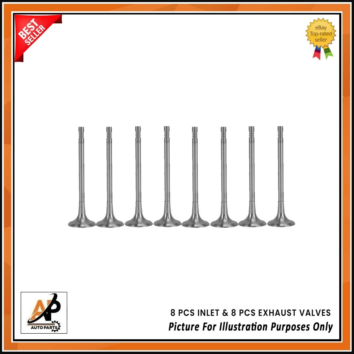 Exhaust and Inlet Valves Replacement Set for Citroen Peugeot Opel 1.5 Diesel (16)