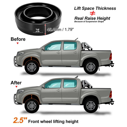 2.5" Front Leveling Lift Kit for Dodge Ram 1500 2500 3500 2WD (1994-1998)